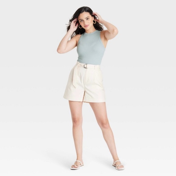 A New Day Ribbed Tank Top, Light Blue - Picture 3 of 6